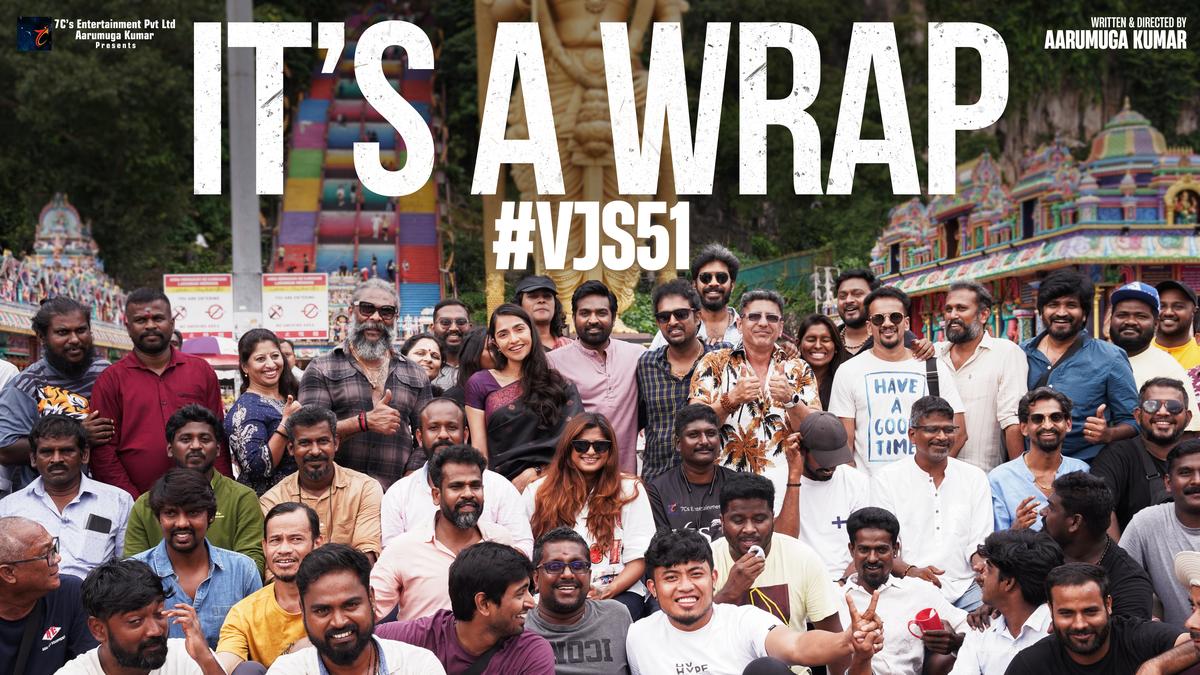 It’s a wrap for Vijay Sethupathi Rukmini Vasanth’s ‘VJS 51’ The Hindu